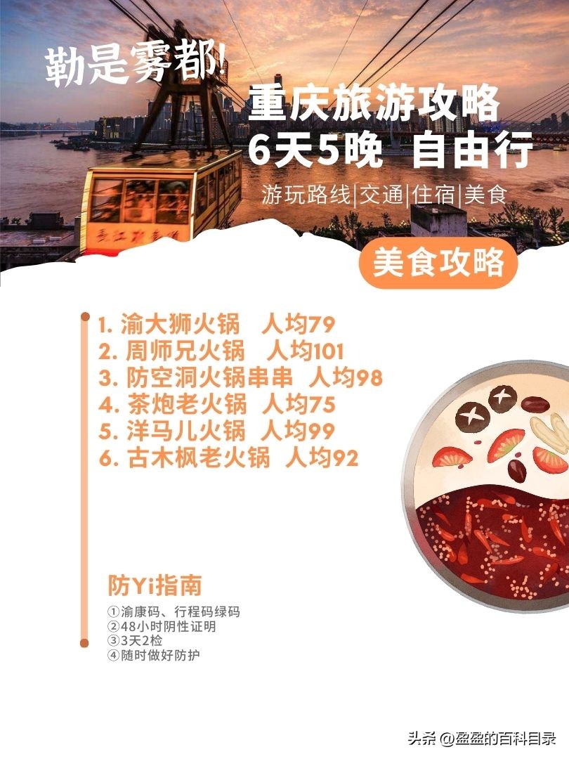 重庆旅游攻略｜6天5晚，游玩路线+交通+住宿+美食（超详细）