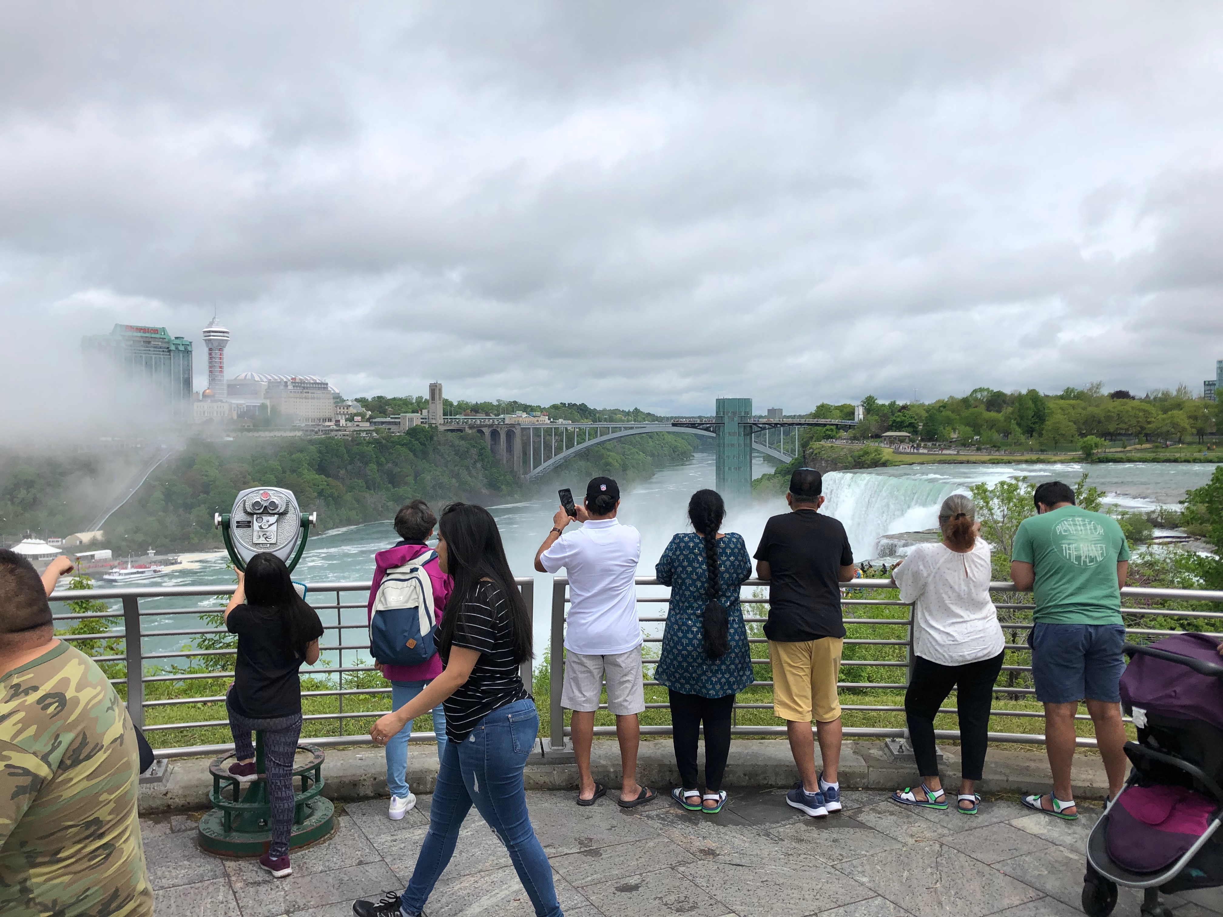 美加边境的尼亚加拉大瀑布,尼亚加拉瀑布加拿大视角
