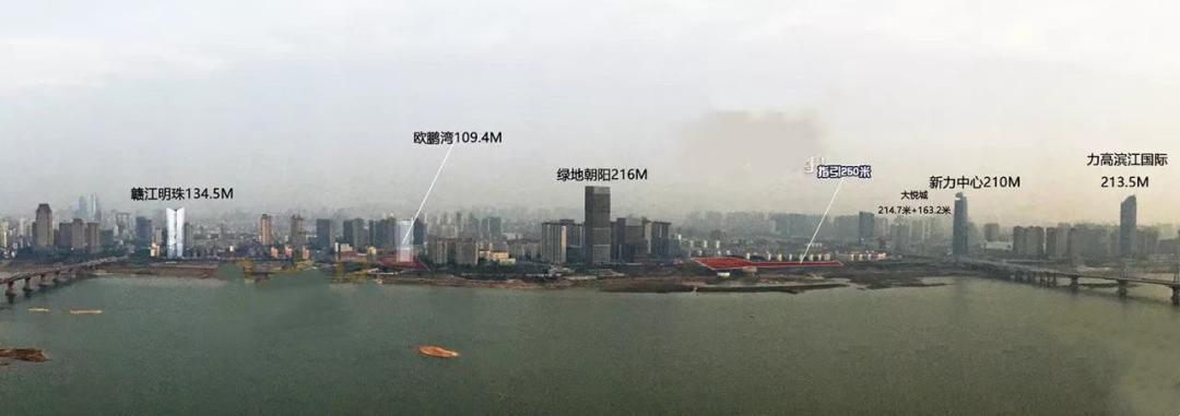 南昌绿地朝阳中心大平层江景,绿地朝阳中心超高层