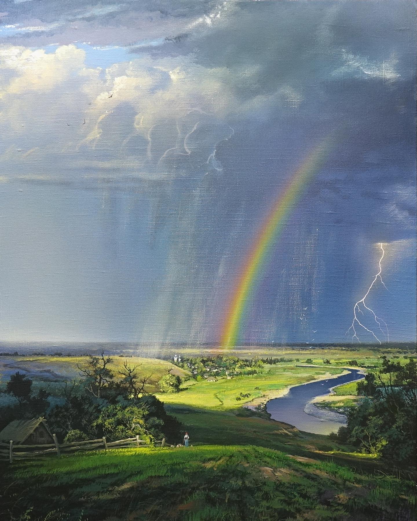 画家维克多风景画图片,维克多丙烯风景画颜料