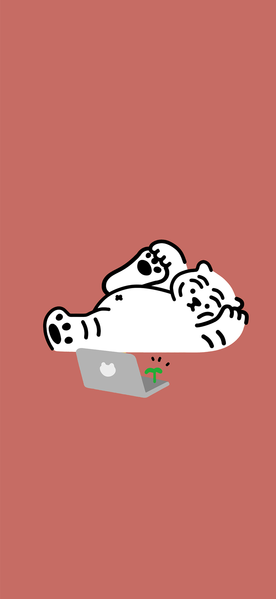 老虎卡通壁纸头像,可爱卡通老虎壁纸超清全面屏照片