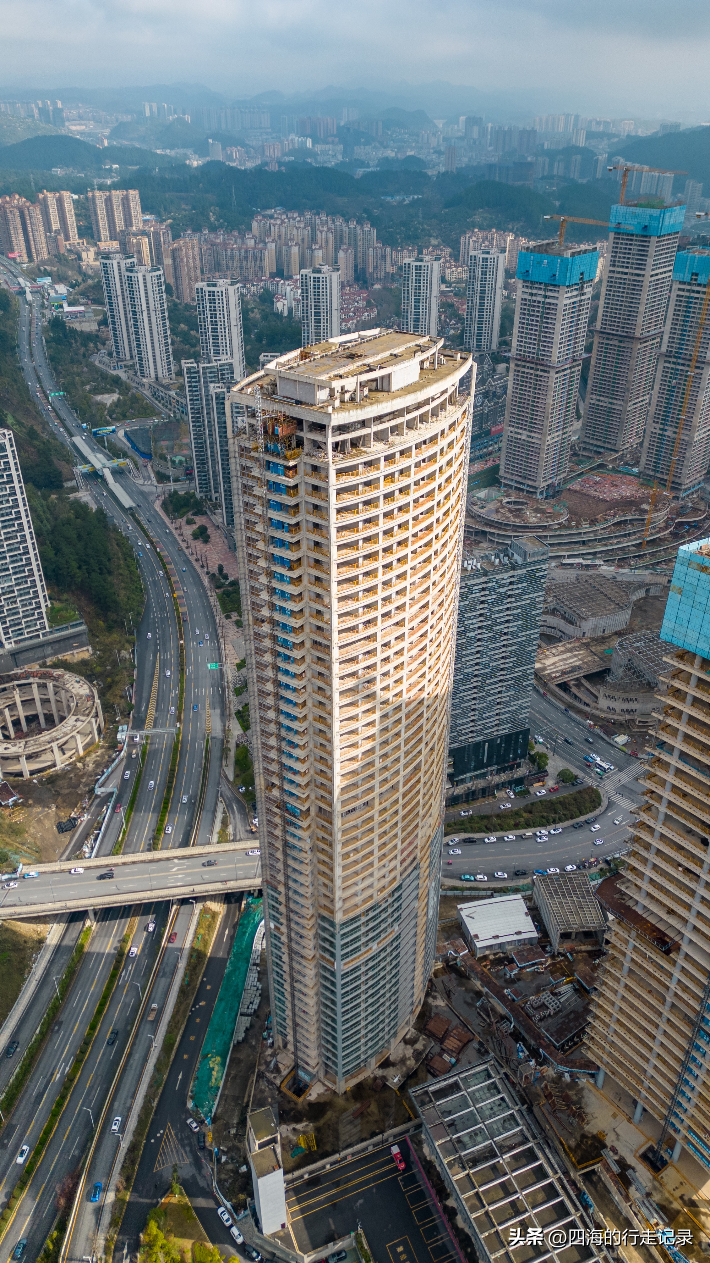 贵阳市未来方舟航拍视频,贵阳市未来方舟云岩航拍