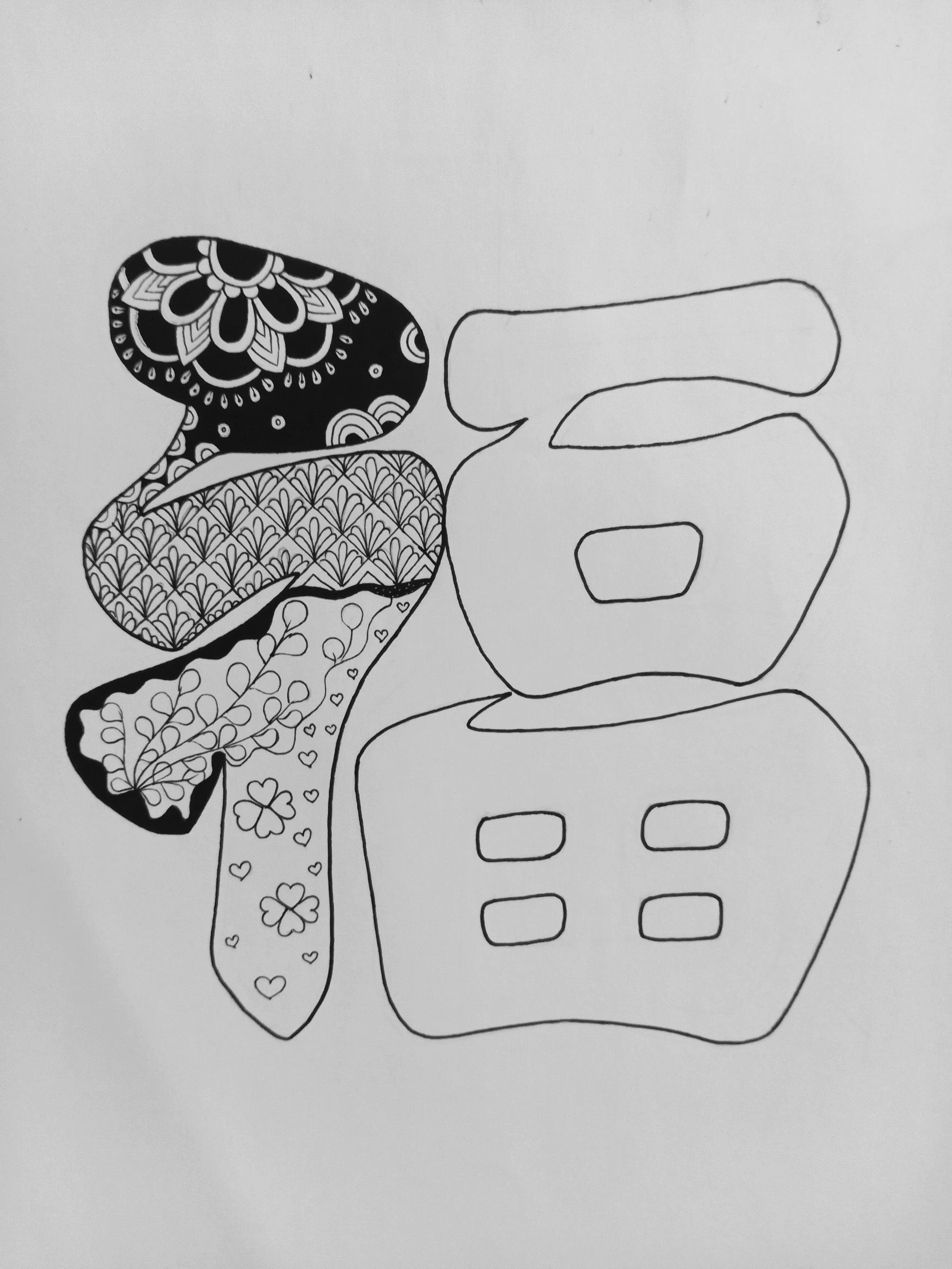 福字体绘画教程,汉字基本笔画创意绘画练习本