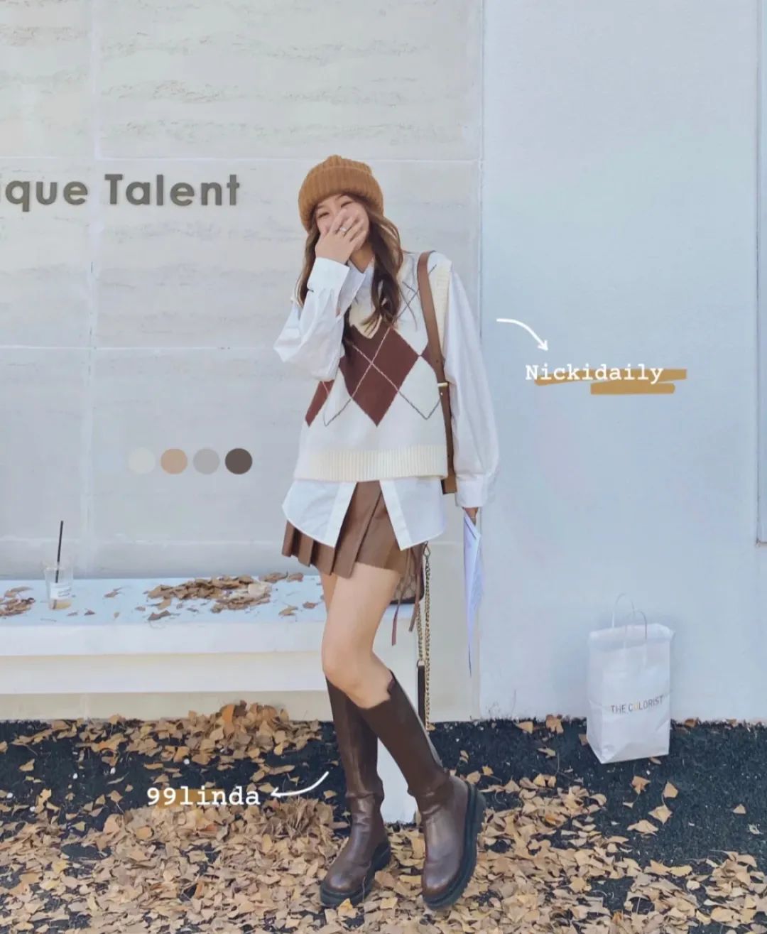 针织马甲棉麻衬衫,针织马甲衬衫下面怎么搭