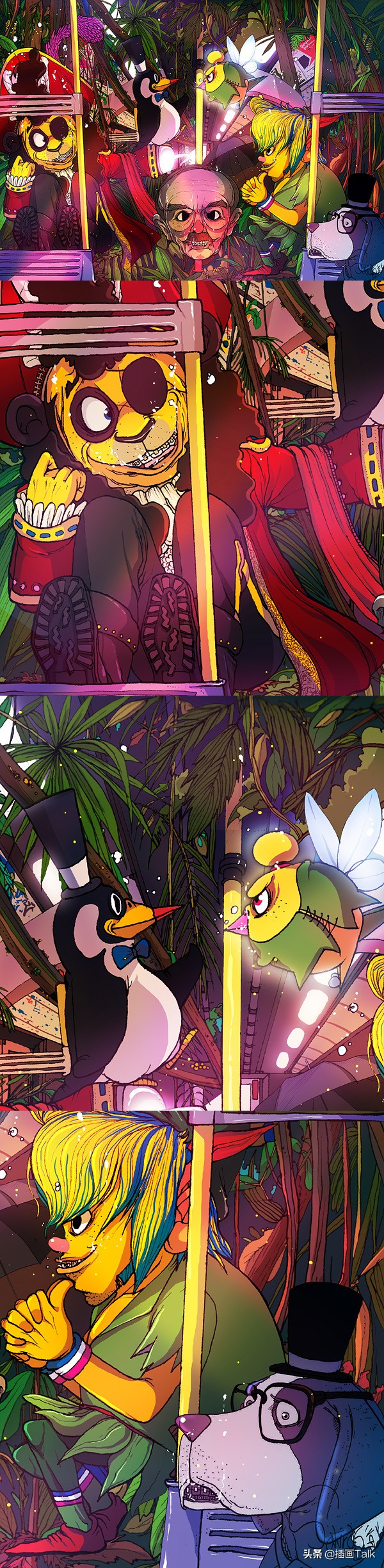 韩国插画师daehyunkim插画作品,韩国插画师siki作品