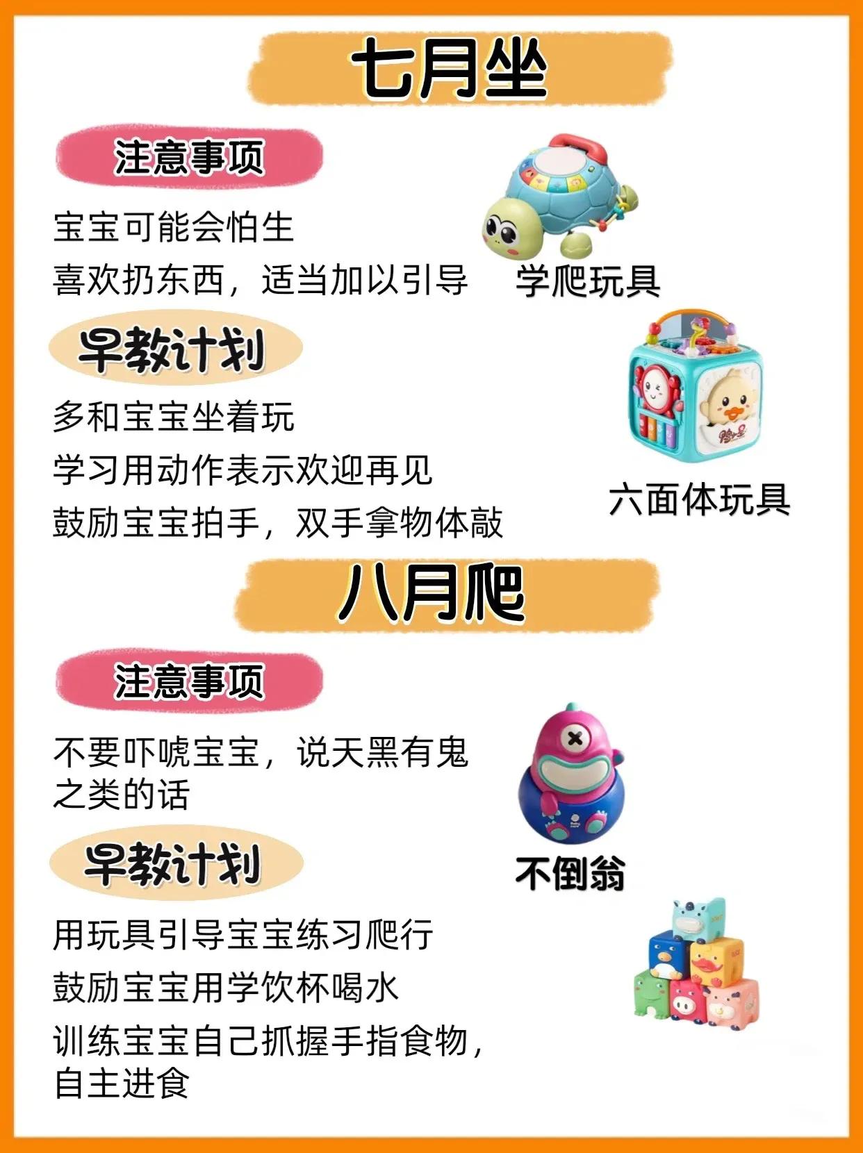 0-12月宝宝生长发育指南口诀,宝宝1-24月龄解锁技能和早教方案