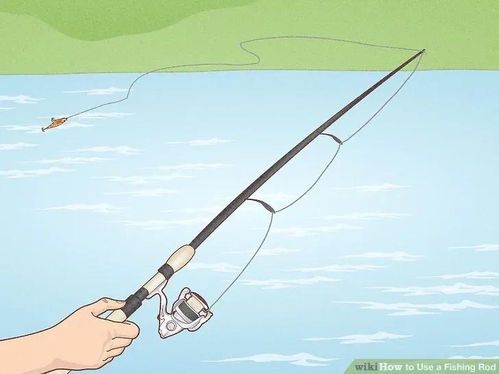 如何使用钓鱼竿和平精英,如何使用钓鱼竿破坏方块