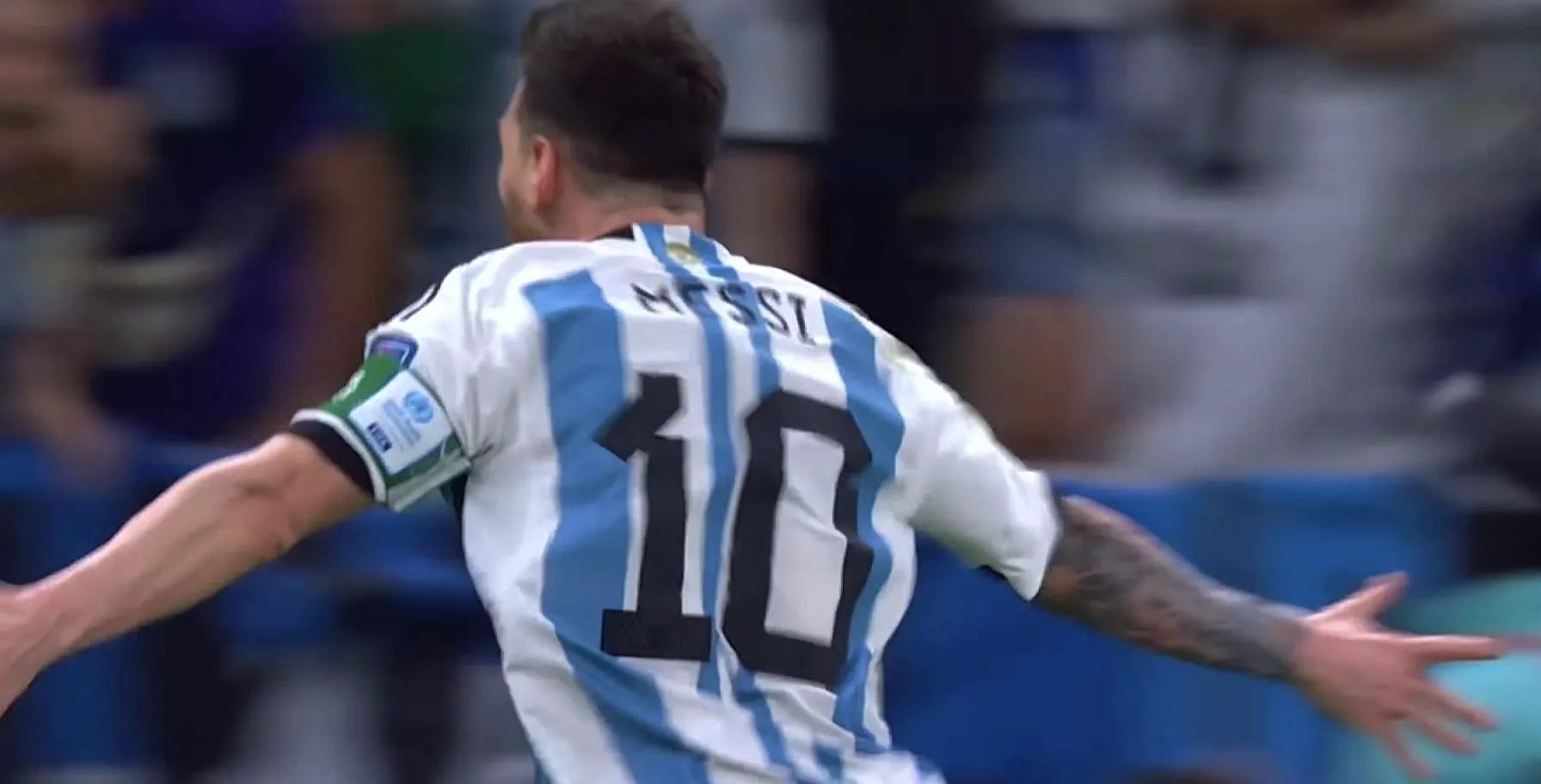 阿根廷对墨西哥梅西进球照片,梅西一射一传墨西哥