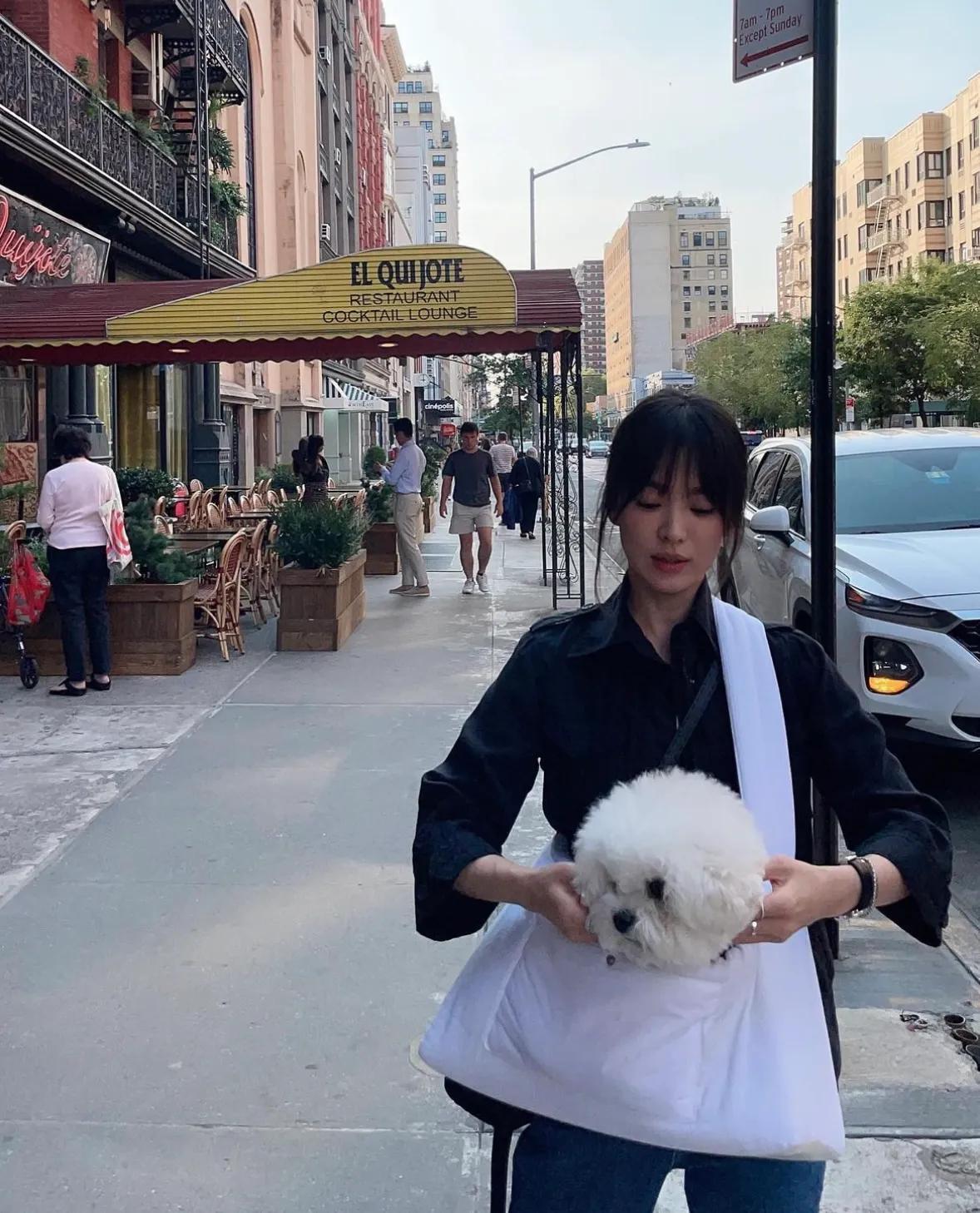 宋慧乔短发走秀穿搭,宋慧乔秋冬通勤风穿搭