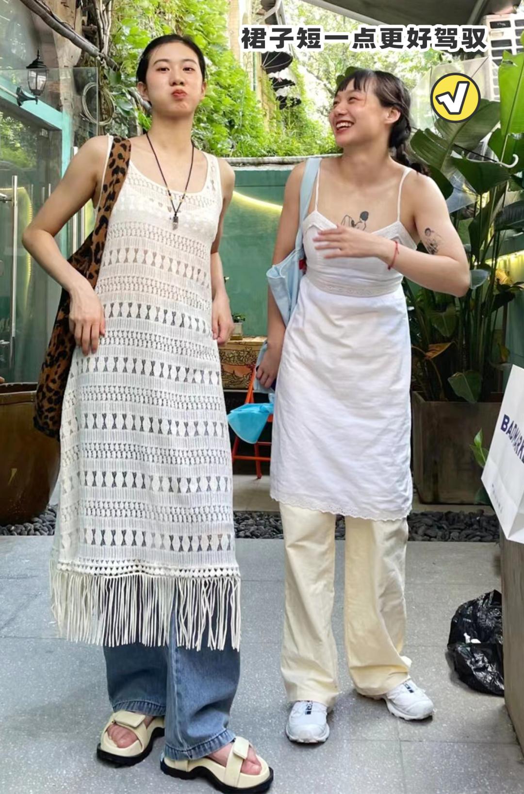 穿裙子搭配的安全裤,裙子短怎么穿安全裤好看