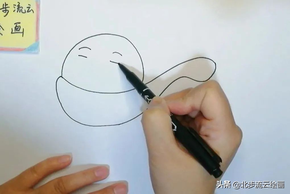 好多人吃汤圆简笔画儿童,一碗汤圆的简笔画超级可爱的