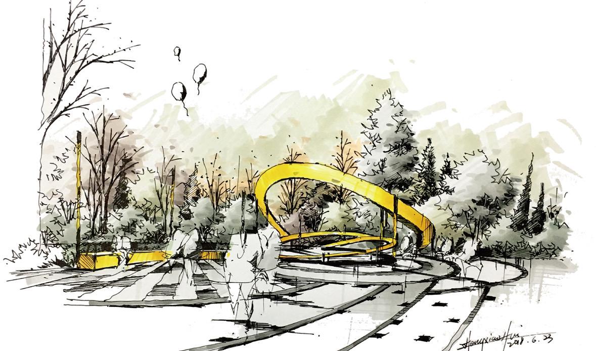 考研景观手绘效果图,景观考研手绘要准备几张效果图