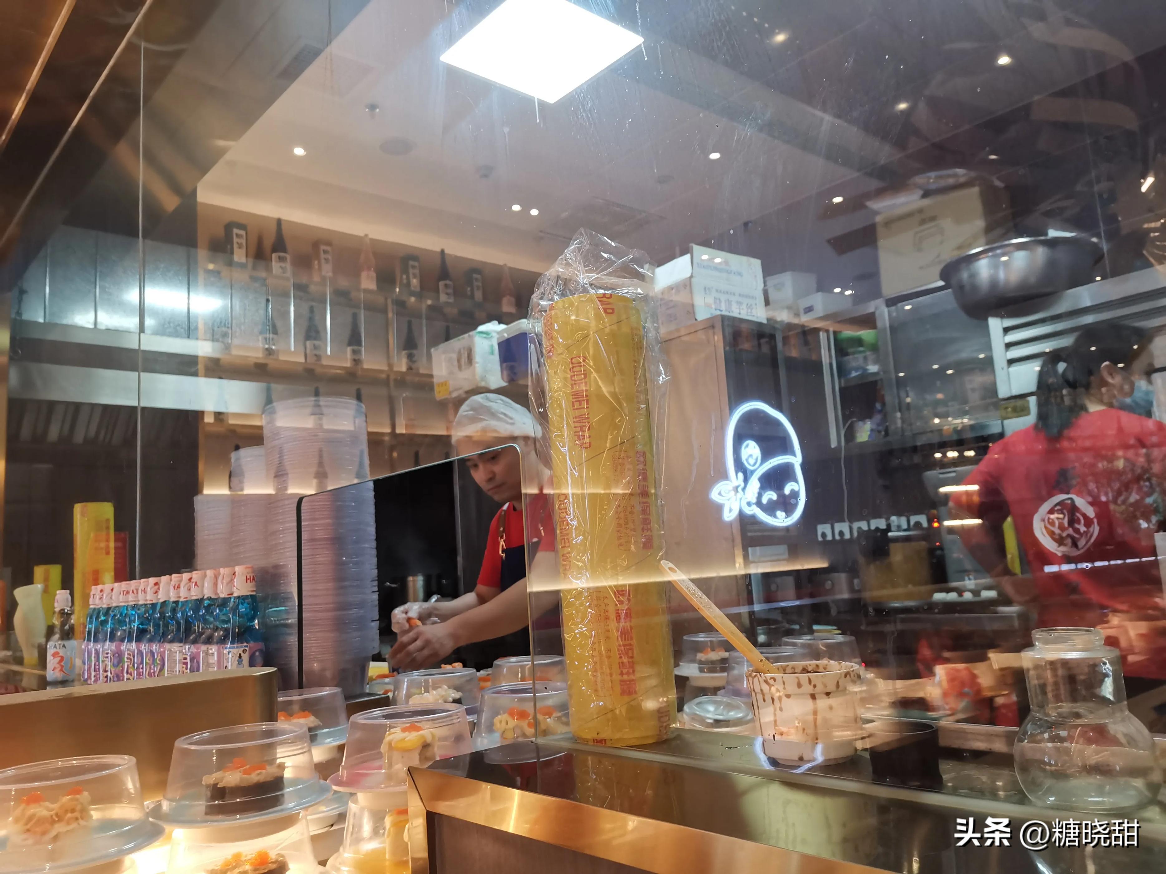 回转寿司探店,美食探店回转寿司