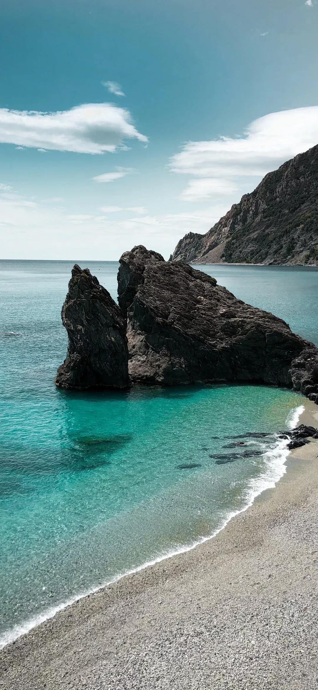 大海壁纸｜大海边，守候朝霞，聆听海浪的乐章