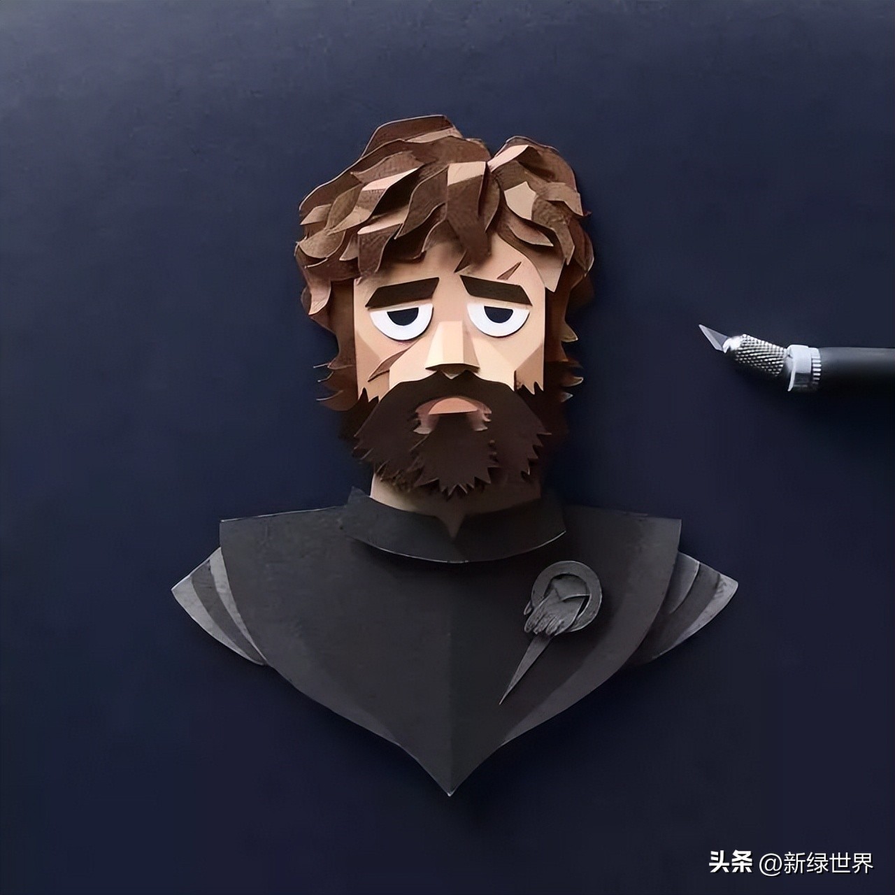 纸艺作品绘画,千变万化的纸艺术作品