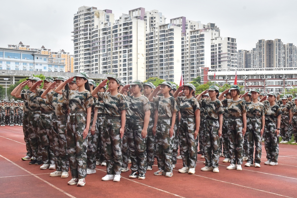 桂林各校军训精彩回顾,广西军训队列操
