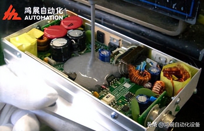 ab灌胶机家电控制器灌胶工艺-鸿展自动化