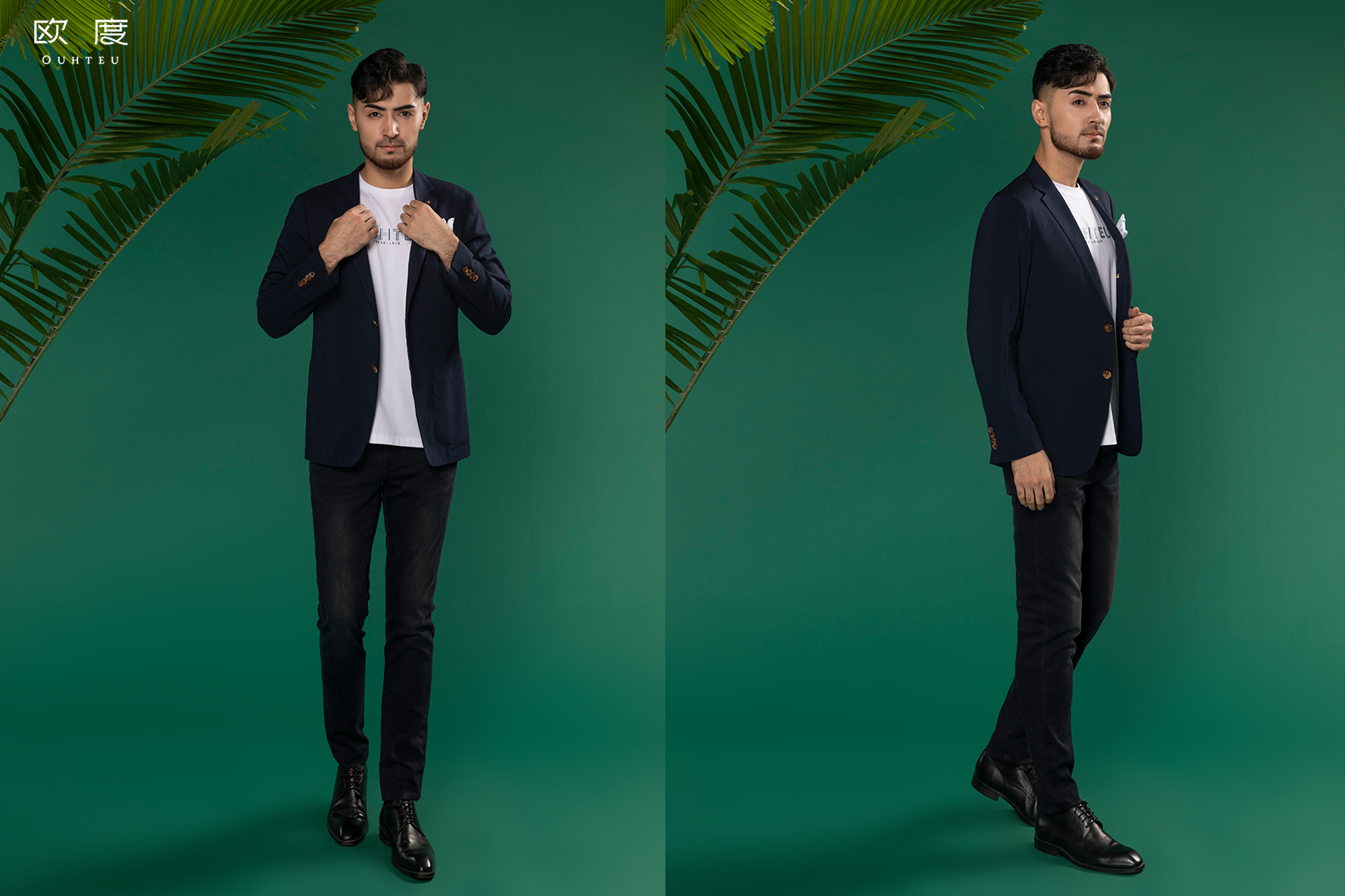 藏蓝色单西搭配男士,经典单西外套搭配