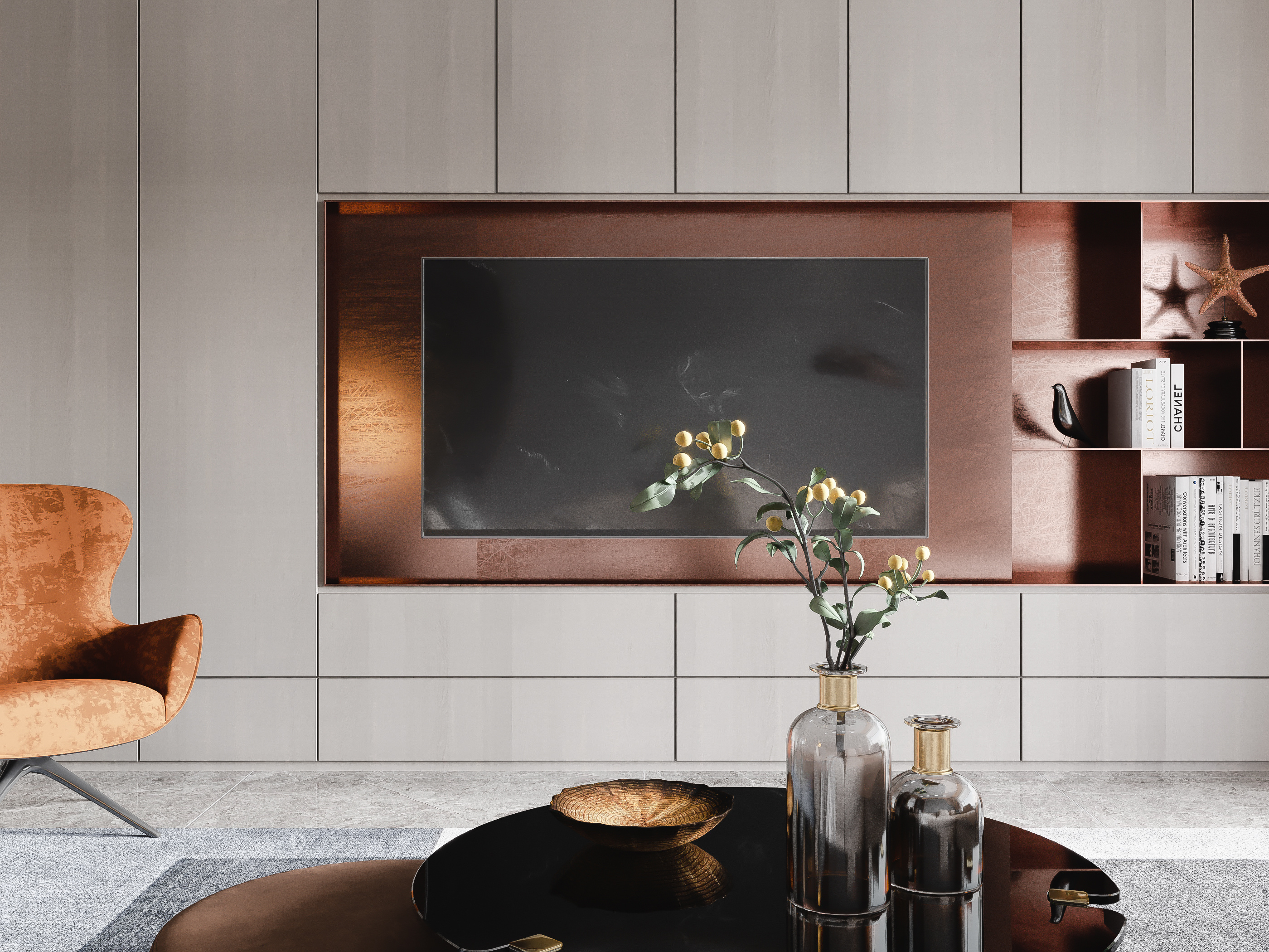 成都130平暖色系现代风，这样的设计装修，真想天天腻在家里