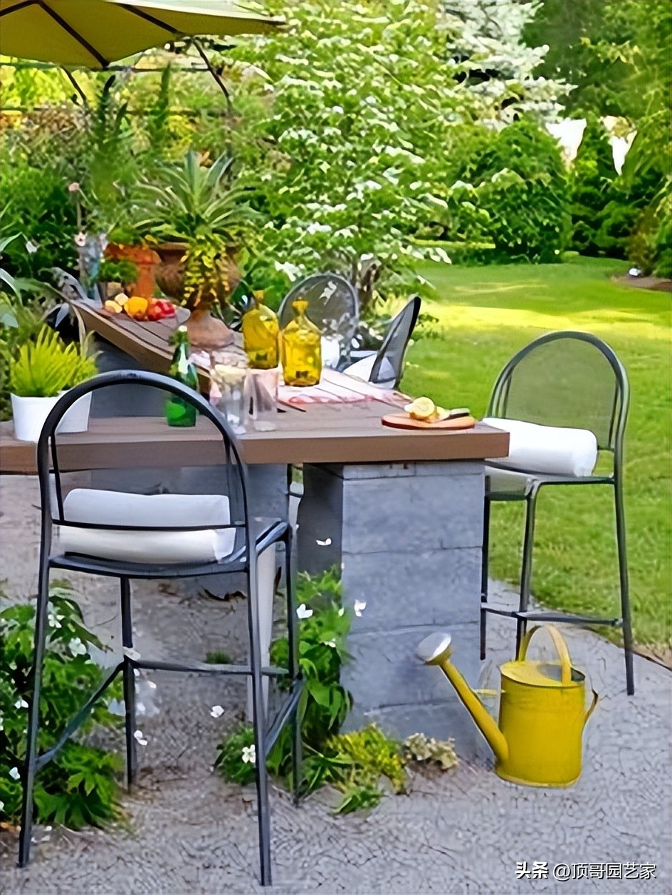 露台开放式吧台设计,花园吧台设计效果图