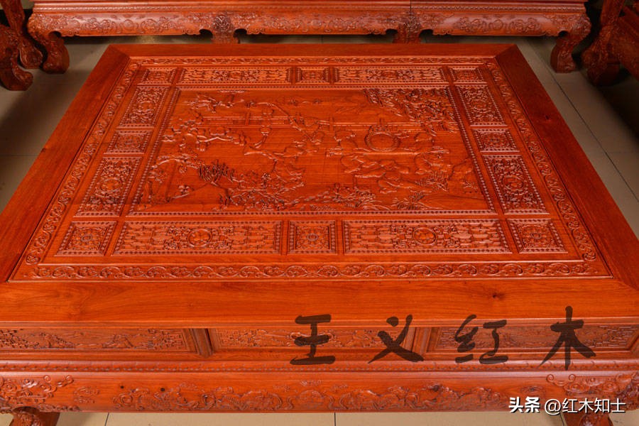 大富贵的缅甸花梨13件套值多少钱,缅甸花梨手工雕刻十三件套