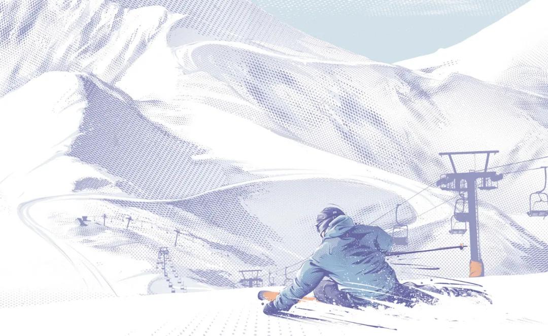 冬奥设计插画,燃情冰雪助力冬奥插画