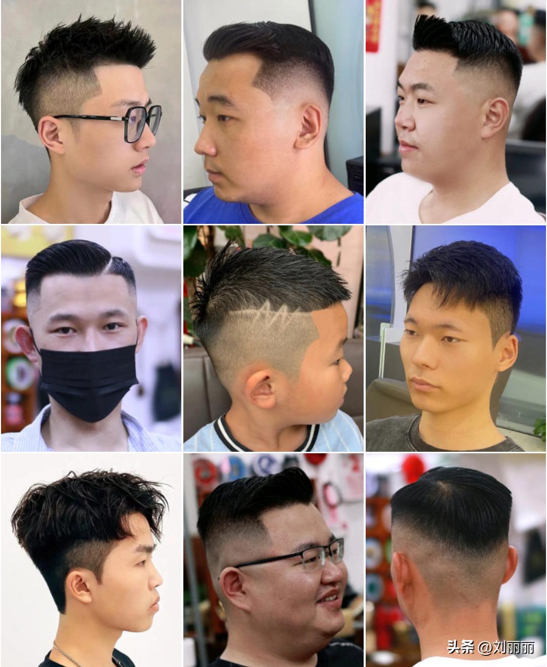 新潮发型三七背头,新潮发型图片大全