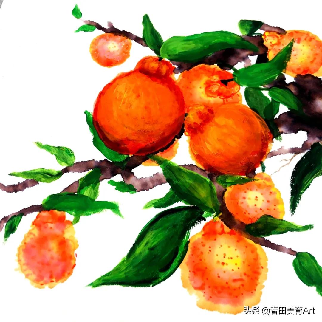 水彩少儿美术课程,少儿美术绘画教学简单零食