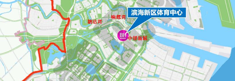 瑞安滨海奥体中心选址,宁波市滨海奥体中心
