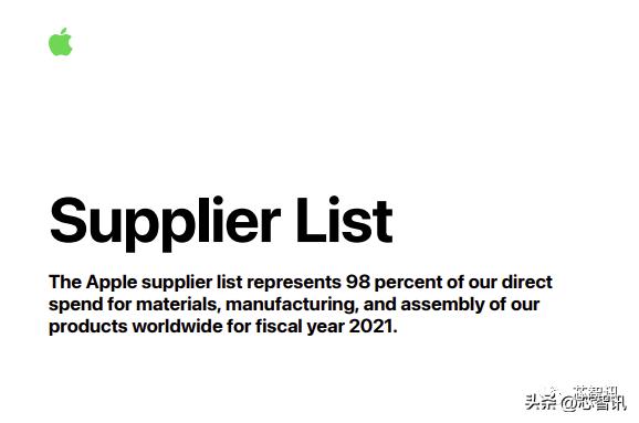 苹果2019年全球前200大供应商,苹果公布最新的200家供应商名单