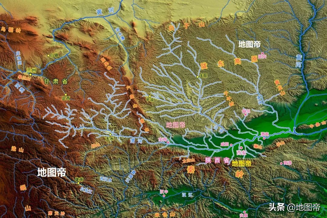 渭河源头在哪里地图,渭河源头发源地
