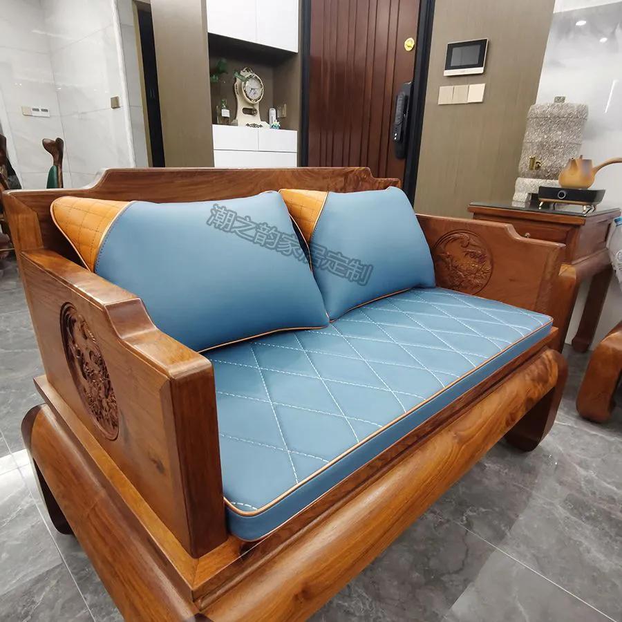 红木沙发坐垫以及木质沙发垫图片,红木家具定制红木坐垫