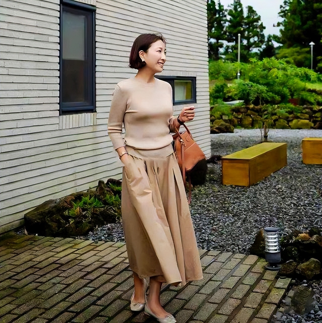 韩国大妈时尚搭配,韩国50岁大妈穿搭