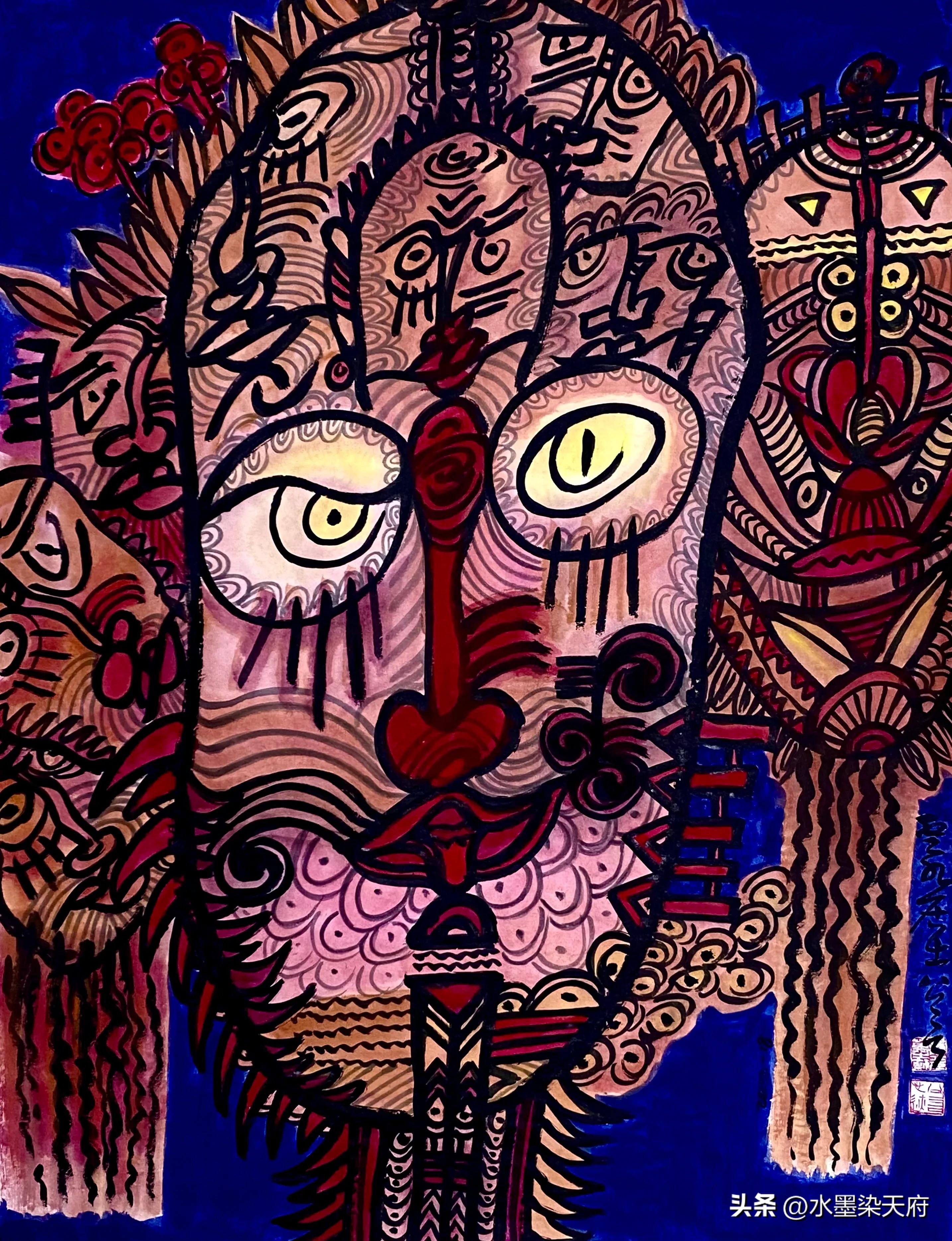 公言（龚光万）脸谱画作品选