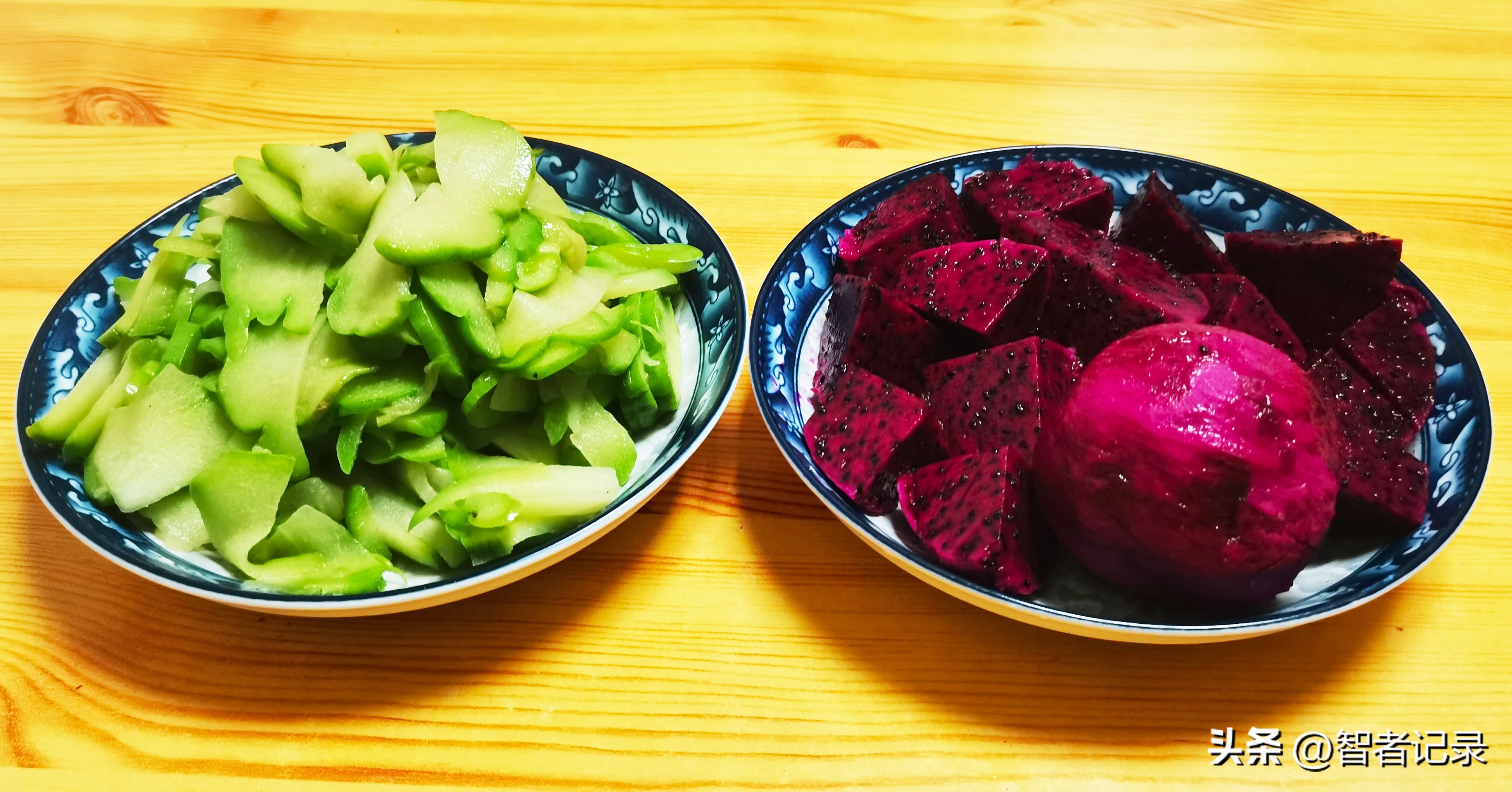 素炒佛手瓜片，配一盘寓意紫气东来的火龙果，有何作用和寓意？