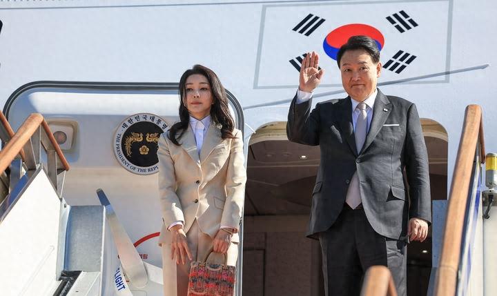 韩国第一夫人时装秀,韩国第一夫人晚宴装