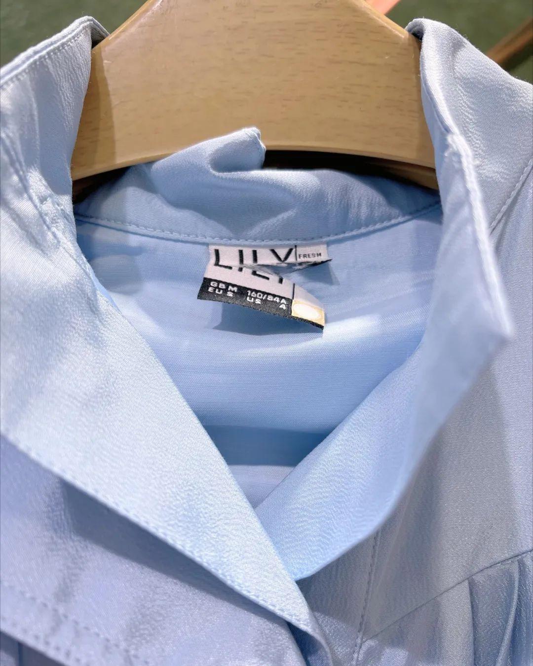 LILY夏品牌折扣女装桑蚕丝连衣裙上衣裤裙穿搭