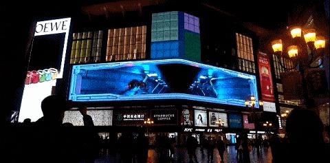 裸眼3d广告效果怎么样,户外裸眼3d广告特效制作