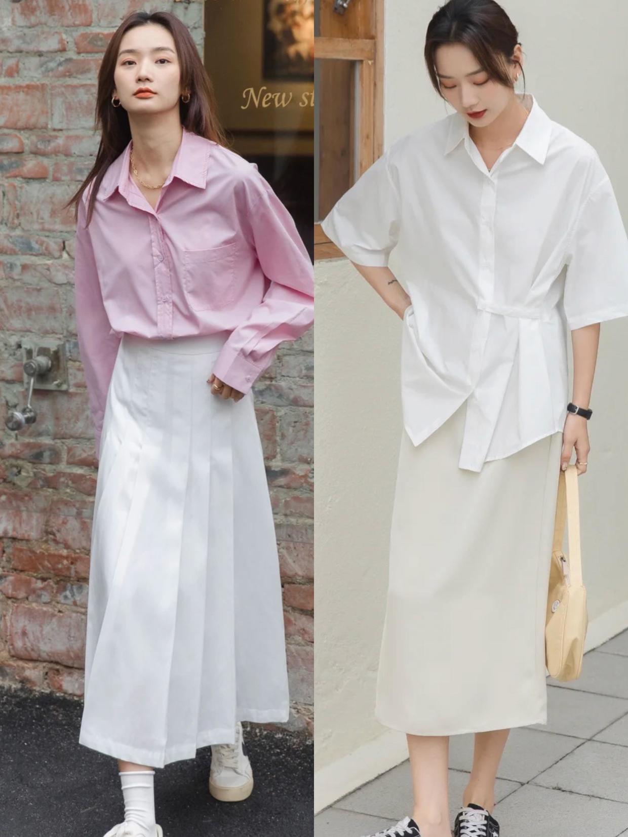 半身裙的四种时髦搭配技巧,毛呢背带半身裙是不是过时了