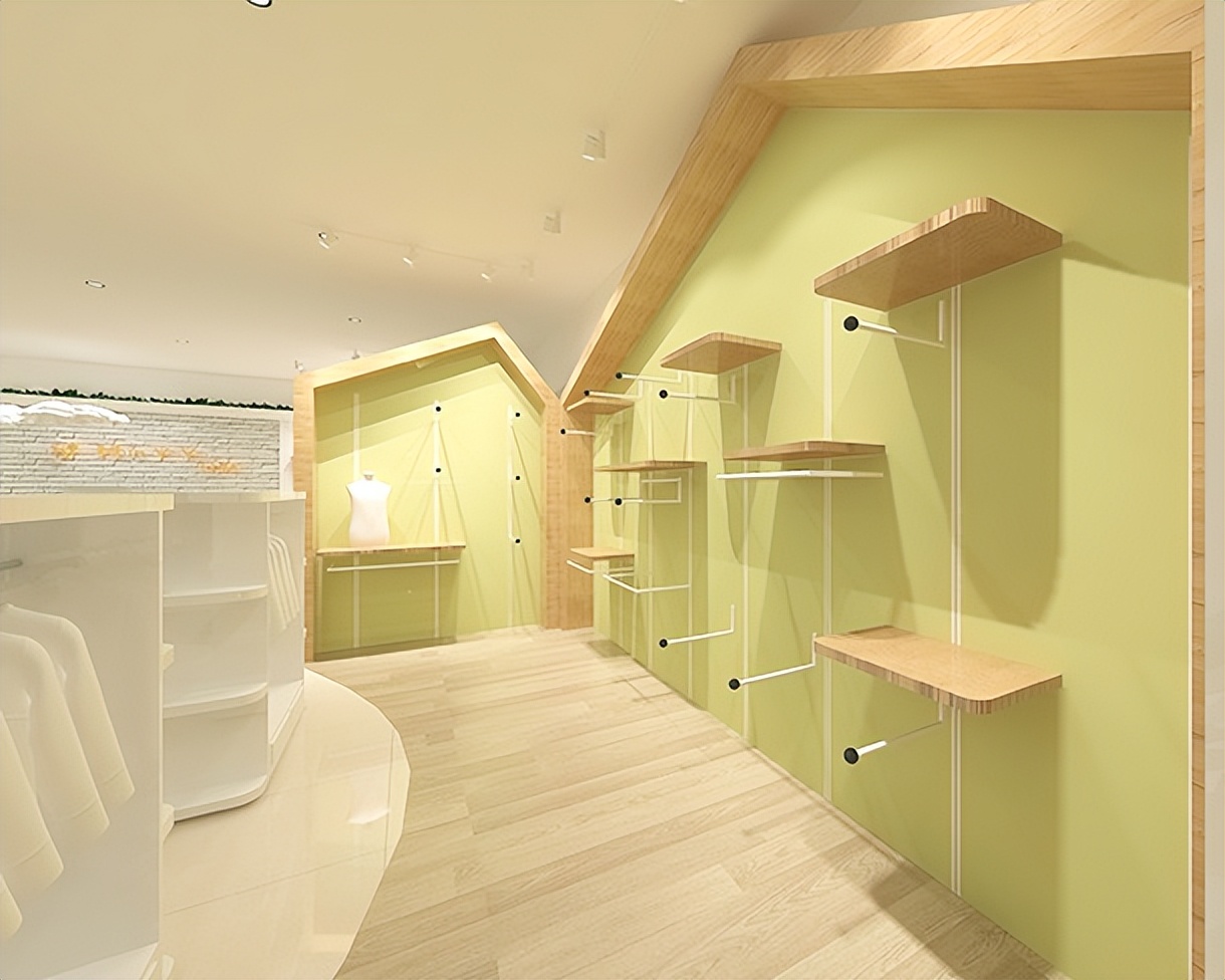 银川童装店设计装修公司推荐|银川木之芽衣童装店设计装修方案