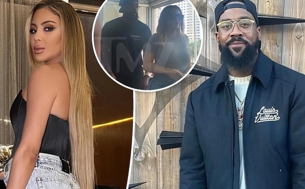 48岁拉尔萨放飞自我！着透明装夜会小17岁乔丹儿子，尽力展示身材