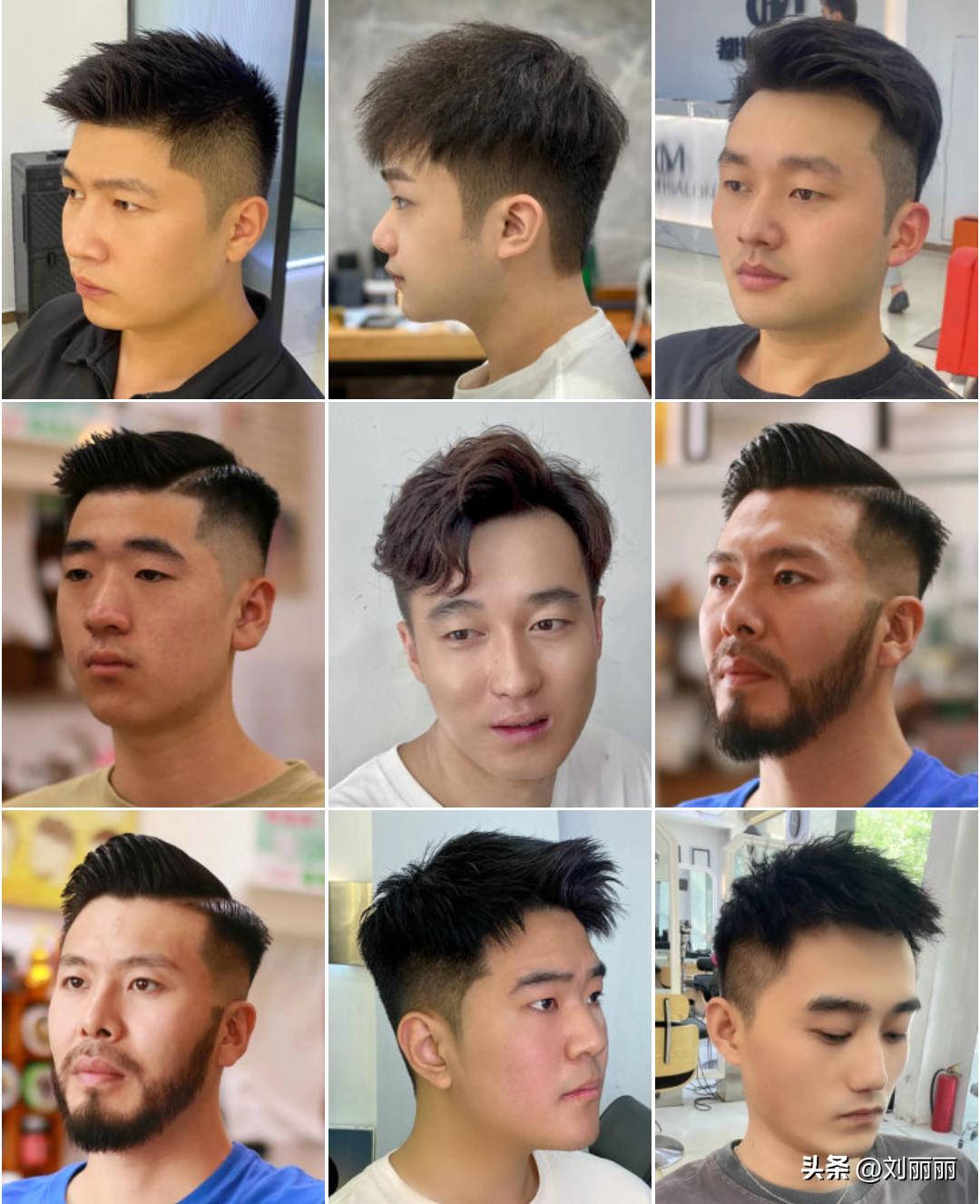 新潮发型三七背头,新潮发型图片大全