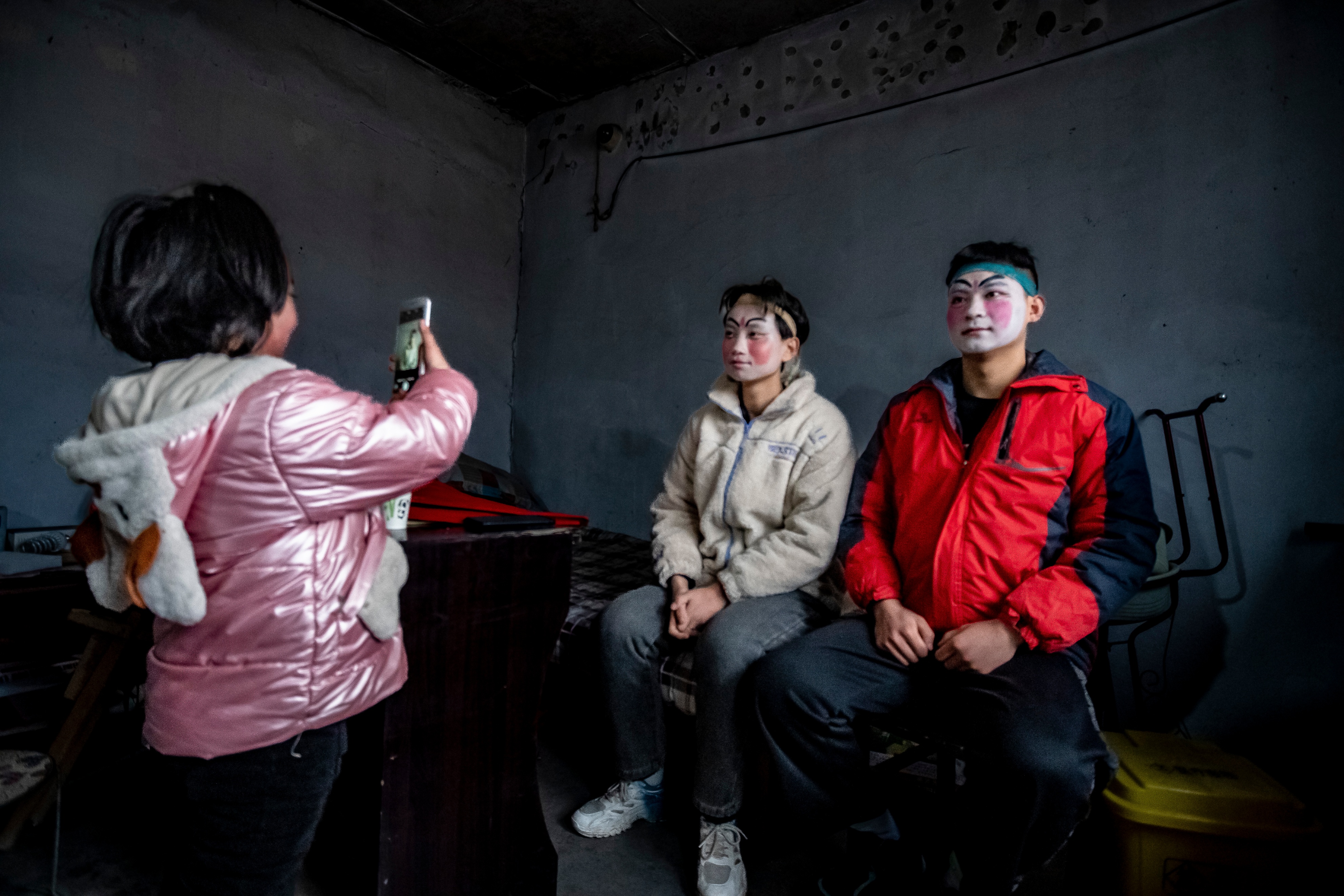 沂水大峪送火神时间,大峪村送火神舞狮