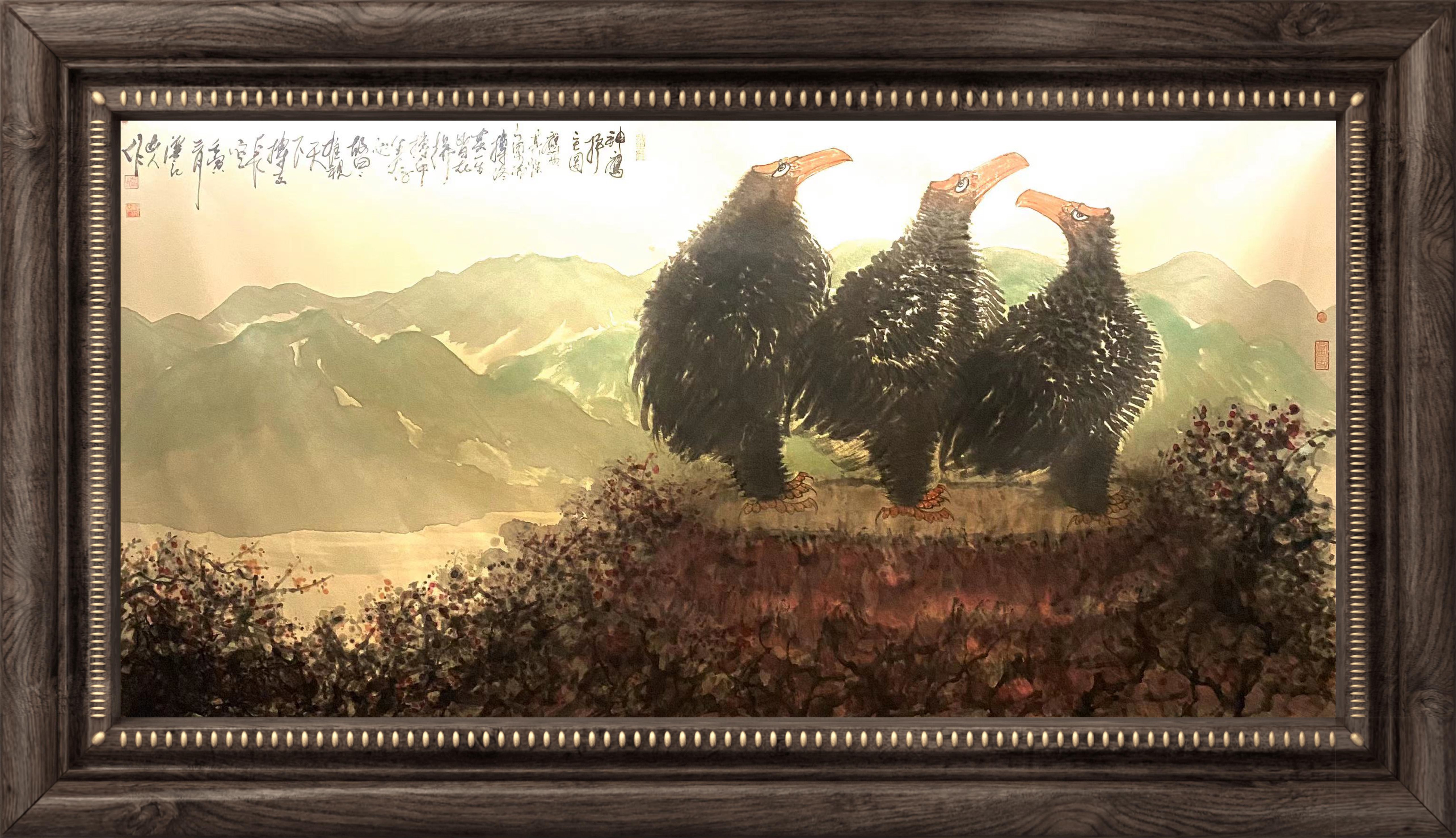 画家朱祖国作品集,书画家朱祖国的指墨画