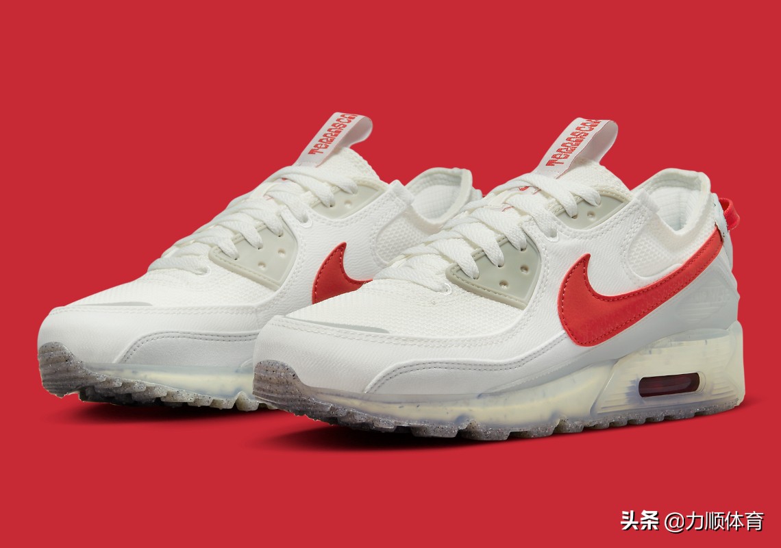 Nike环保AirMax90Terrascape以干净的“OffWhite/Red”二重奏出现