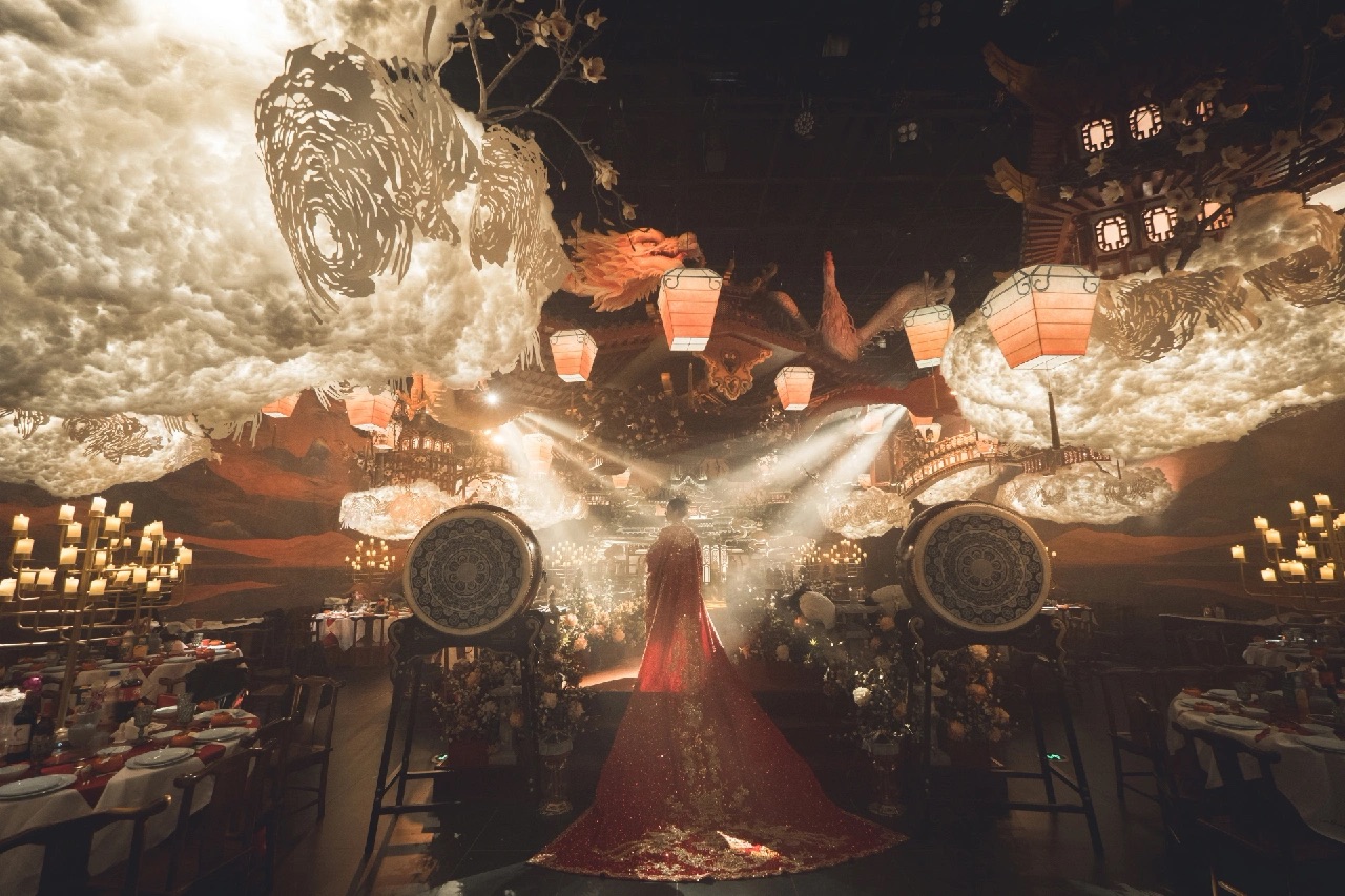 格乐利雅上海展览中心婚礼秀,格乐利雅婚礼中式