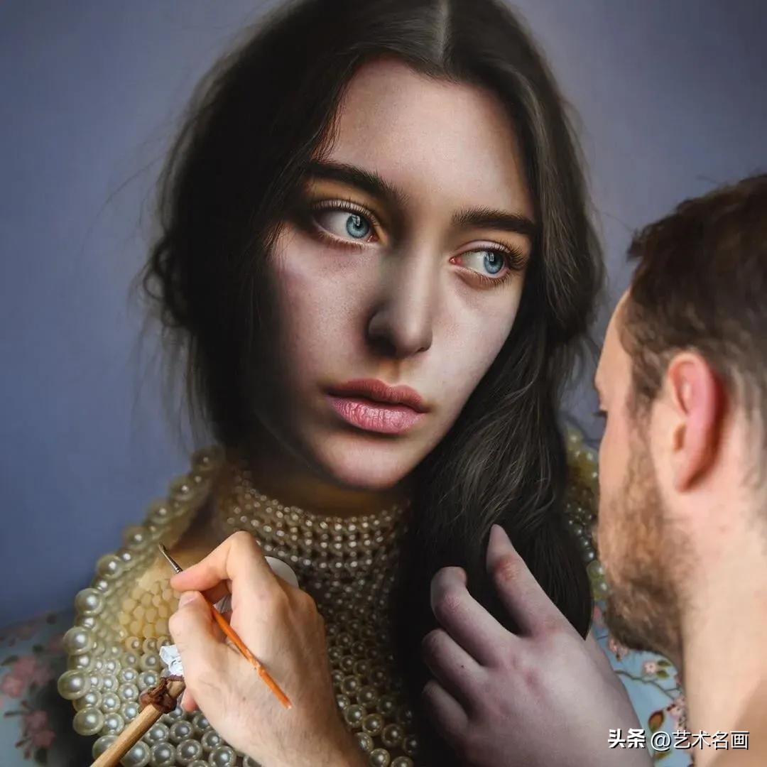 写实派世界人物油画名画,马可格拉西超写实油画