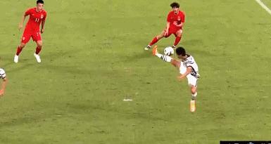 国足选拔队战平日本朱辰杰防守,开门黑足球王国