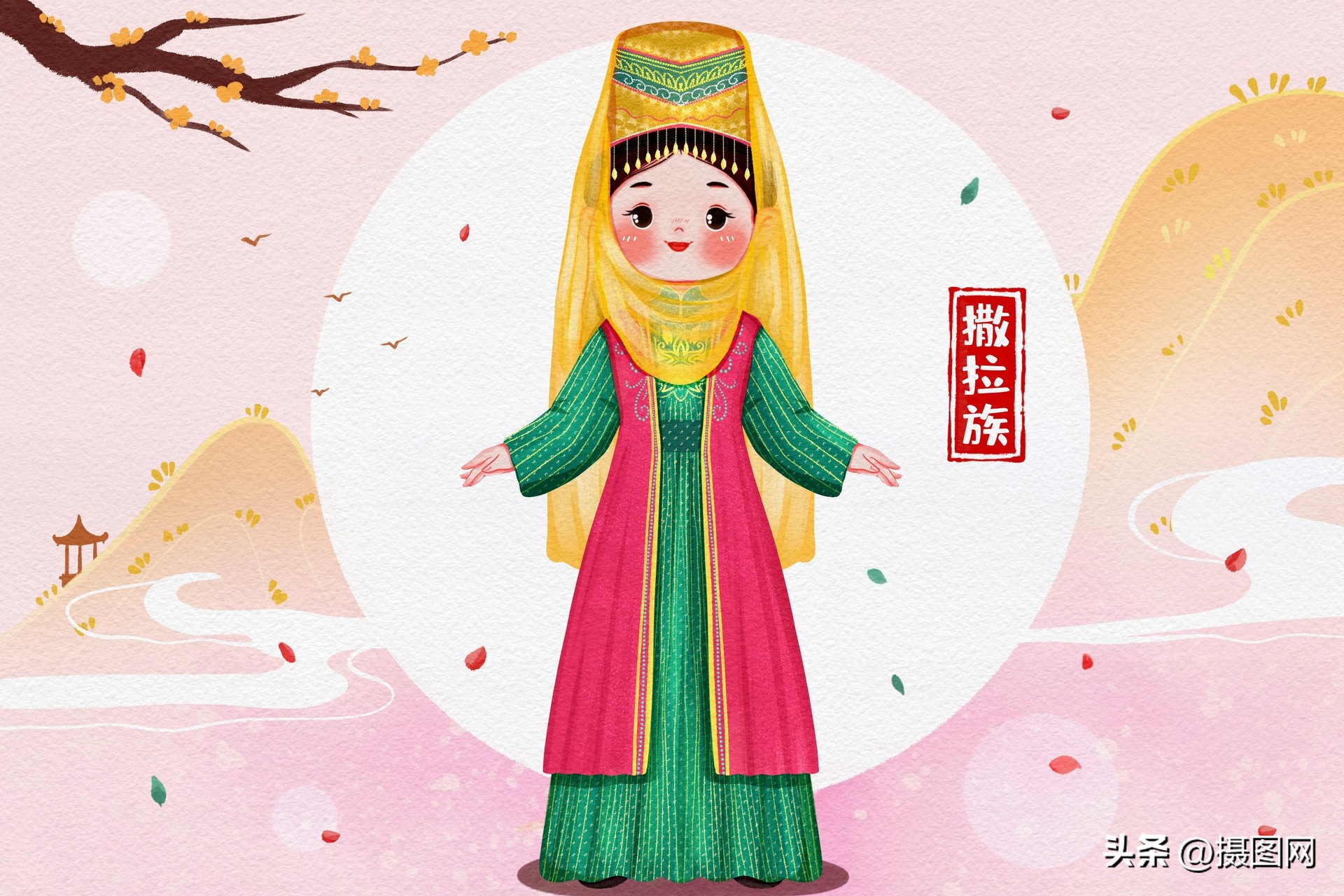 古代手绘服饰图片大全简单又漂亮,传统服饰古风手绘图片