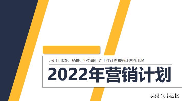22年10月市场营销策划,5年营销规划与市场计划